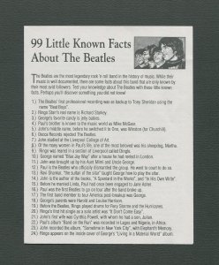 The Beatles Commemorative Stamp Sheet (SET)  1996