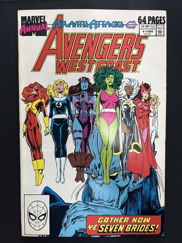 West Coast Avengers Annual #4 VF- Marvel Comics C144A | Comic Books -  Copper Age, Marvel, Avengers