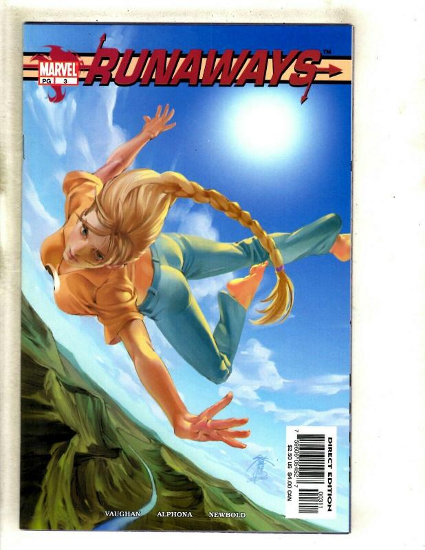 Lot Of 2 Runaways Marvel Comic Books # 2 & 3 NM 1st Prints Brian K. Vaughan SM8