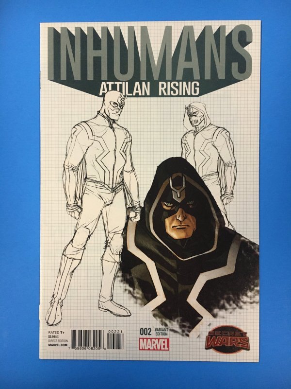 Inhumans: Attilan Rising #2 Dave Johnson Character Design Variant (2015)