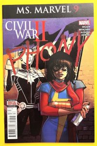 Ms. Marvel 9 10 11 CIVIL WAR 1ST APPEARANCE OF LOCKDOWN (2016)