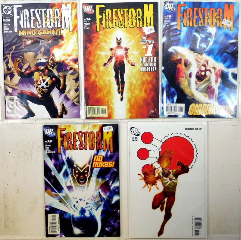 Firestorm Lot of 5 #13, 14, 15, 16, Brightest Day 17 2005 DC 1st Print Comics