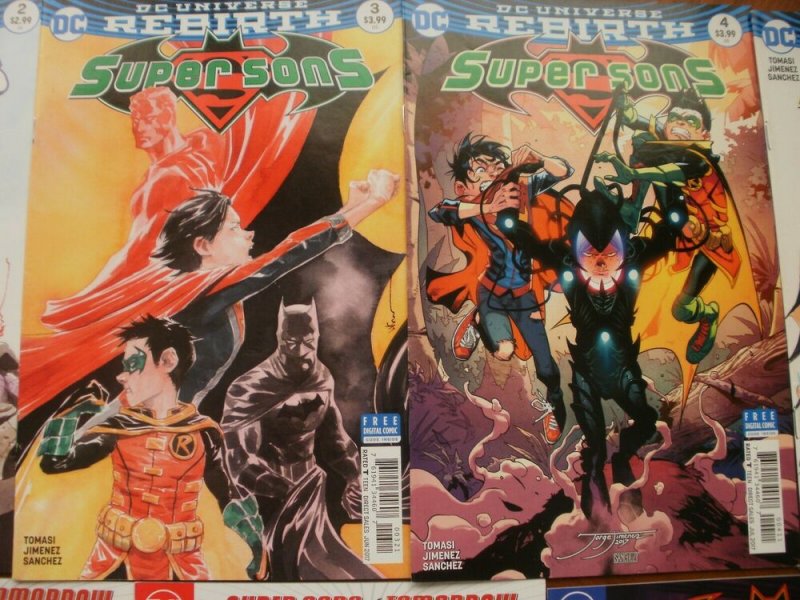 11 DC Comic: SUPER SONS #1 2 3 4 6 7 8 11 12 15 16 (Rebirth Universe)(2017 2018)