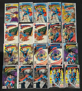SUPERMAN BRONZE AGE 51 COMIC LOT INC LAST ISSUE ALAN MOORE MOST VF (DUPES)