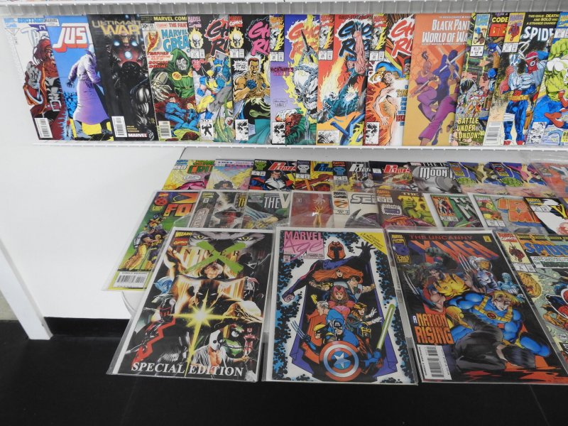 Huge Lot of 170 Comics W/ Ghost Rider, Punisher, Wolverine. Avg. VF- Condition