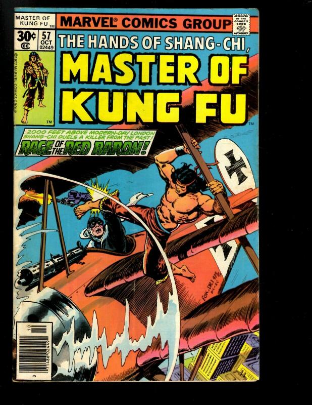 10 Master of Kung Fu Marvel Comics # 53 54 55 56 57 58 60 61 62 63 WS6