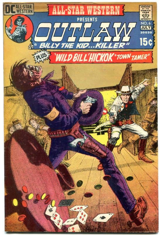 ALL-STAR WESTERN #6 1971 DC FIRST BILLY THE KID - KANE FN+