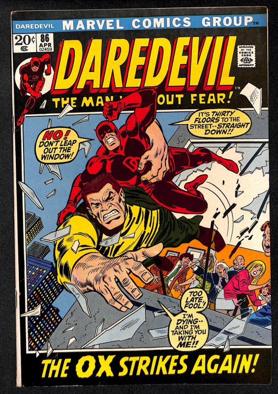 Daredevil #86 FN+ 6.5 Marvel Comics