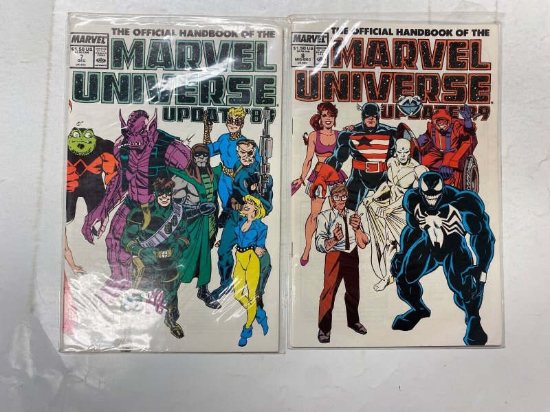 4 Official Handbook Marvel Universe MARVEL comic books #5 6 7 8 18 RC5