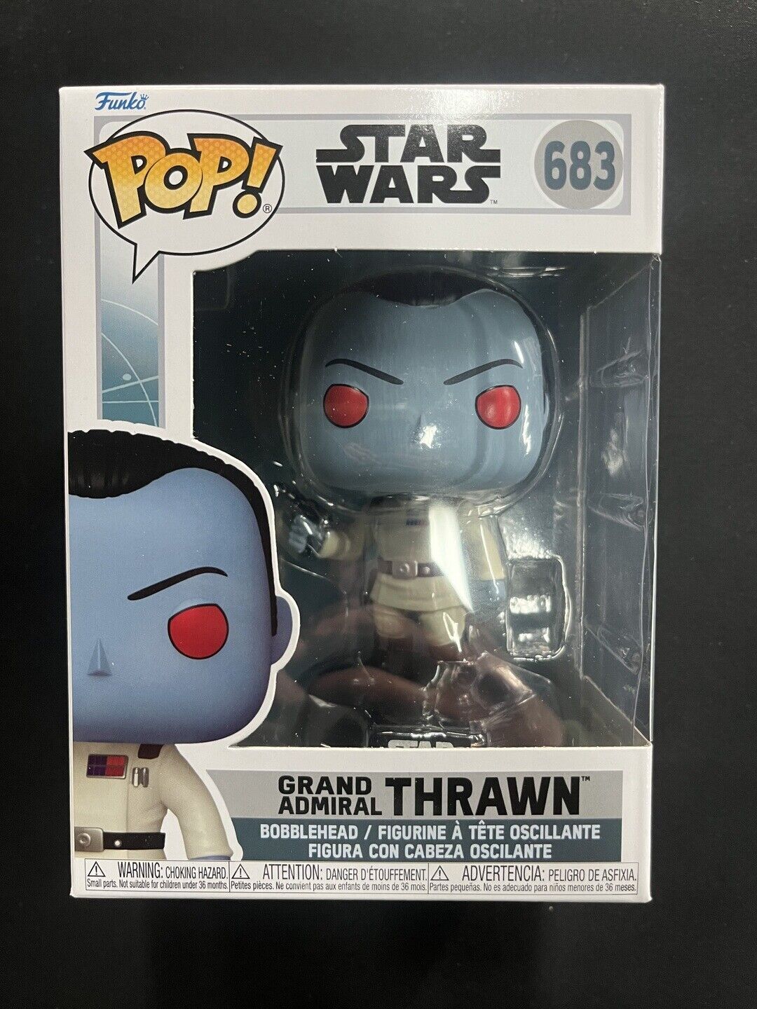 Funko Pop! Star Wars: Grand Admiral Thrawn (Rebels) – Edizione Limitata Convention 2017, Figura In Vinile Da Collezione