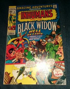 Amazing Adventures #6 VG early Inhumans Black Widow appearance Neal Adams art