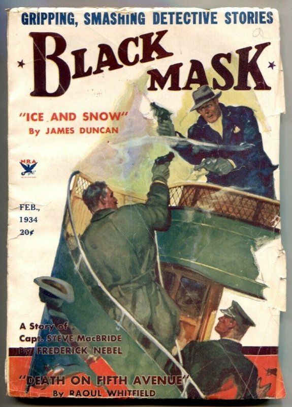 mord forklædt Viva Black Mask--Hard Boiled Pulp Detective Stories--Feb 1934--Gun Fight Cover |  Comic Collectibles - Magazines / HipComic