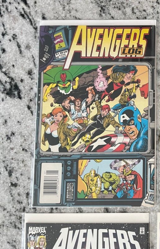 5 Avengers Marvel Comic Books Infinity # 1 2 3 4 + Log # 1 12 J826