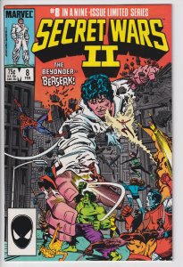 SECRET WARS II #8 (Feb 1986) NM- 9.2 white!