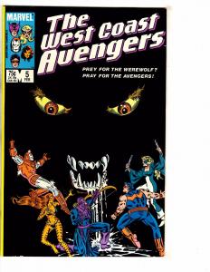 Lot Of 10 West Coast Avengers Marvel Comic Books # 1 2 3 4 5 6 7 87 88 89 J265