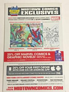 AMAZING SPIDER-MAN#1 VF/NM 2014 J SOTT CAMPBELL MIDTOWN VARIANT MARVEL COMICS