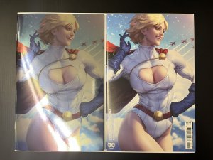 POWER GIRL SPECIAL #1 ARTGERM REGULAR + FOIL VARIANTS NM DC COMICS PROSHIPPER