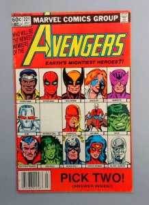 Avengers #221 VF Newsstand She-Hulk Joins Marvel Comics 1982