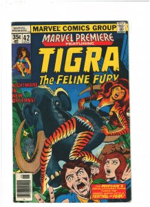 Marvel Premiere #42 VG 4.0 Marvel Comics 1978 Tigra app.