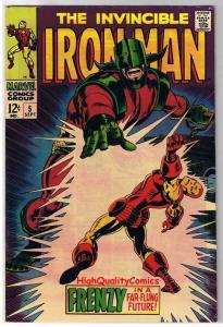 IRON MAN #5, VF, Tony Stark, Invincible, Movie,1968, (a), more IM in store