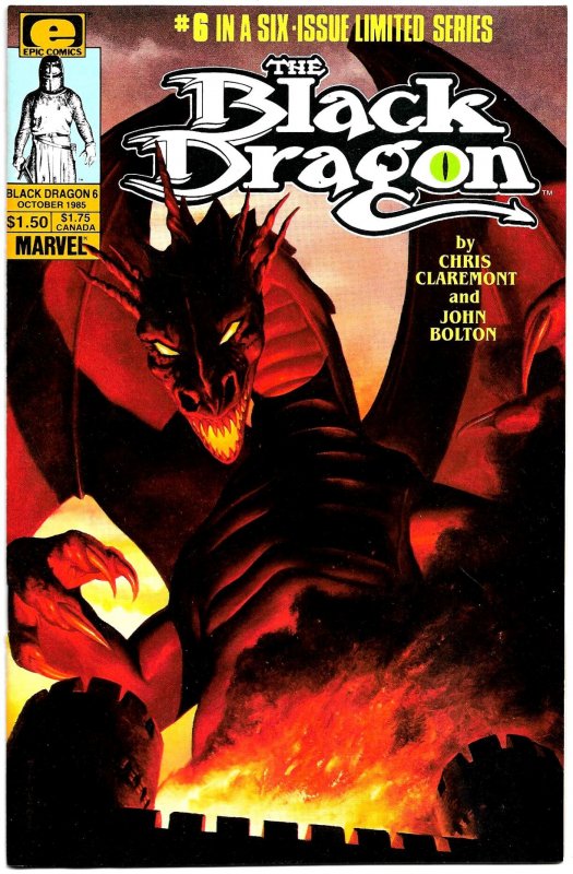 THE BLACK DRAGON 1-6 (1985) 8.5 VF+ Chris Claremont John Bolton Complete series!