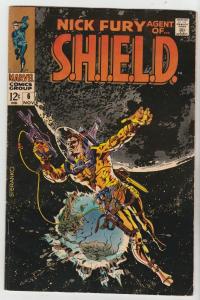 Nick Fury Agent of S.H.I.E.L.D. #6 (Nov-68) FN/VF+ High-Grade Nick Fury, S.H....