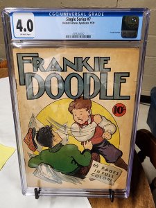 Frankie Doodle #7 CGC 4.0 1939 Very Rare Highest Graded Copy