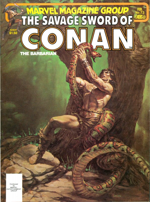 Savage Sword of Conan #73 Marvel Comics 1982 VF