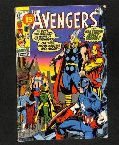 Avengers #92 Neal Adams Cover!