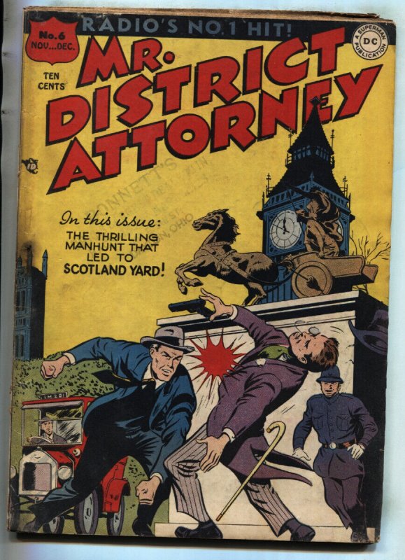 Mr. District Attorney #6 --1948--DC--Pre-code crime--Howard Purcell--comic book