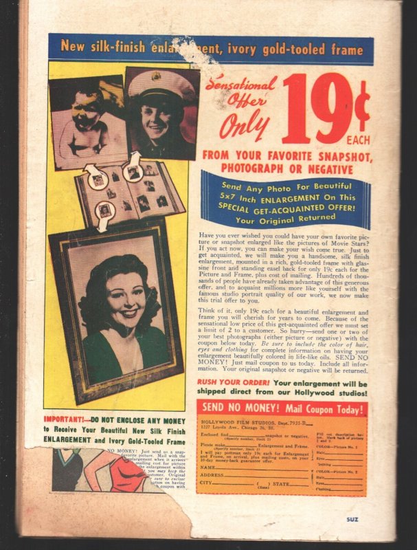 SUZIE #77 1950-ARCHIE-Spicy panels-Pages missing plus small cut outs