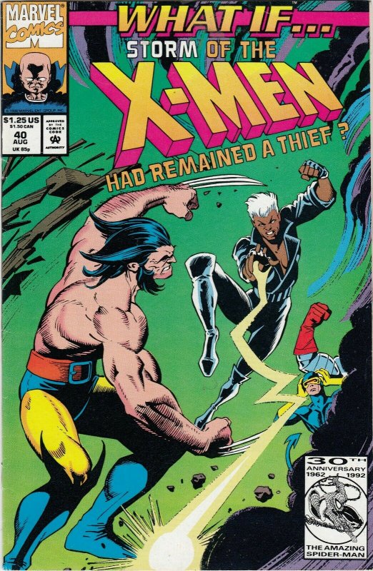 WHAT IF STORM OF THE X-MEN HAD REMAIN A THIEF  #40 FN/VG  MARVEL COMICS