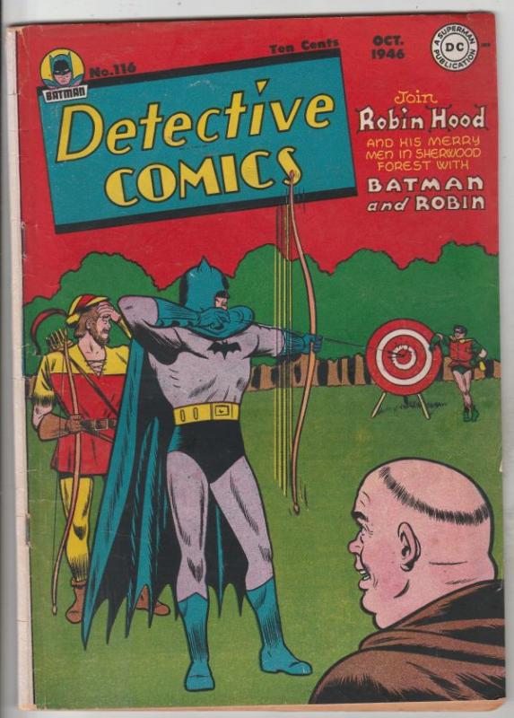 Detective Comics #116 (Oct-46) VG/FN Mid-Grade Batman and Robin The Boy Wonder