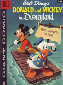 Dell Giant Donald and Micky in Disneyland #1 (May-58) VG+ Affordable-Grade Mi...