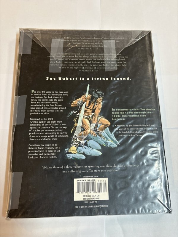 Tor Vol. 3 Hardcover Joe Kubert 2003 ( Not Sealed ) Joe Kubert