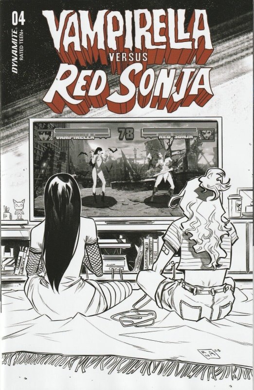 Vampirella VS Red Sonja # 4 Variant 1:7 Cover O NM Dynamite 2023 [H5]