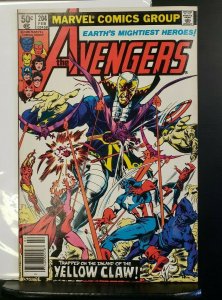THE AVENGERS #204 (VF/NM) BAGGED & BOARDED, NEWSSTAND, THE YELLOW CLAW 1981