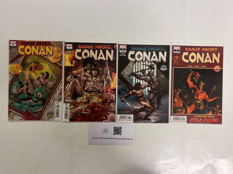 4 Conan Marvel Comic Books # 5 6 7 8 Avengers Defenders Thor Hulk 79 JS64