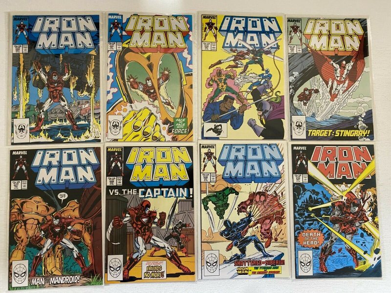 Iron Man comic lot from:#241-249 (1st series) 35 diff 8.0 VF (1987-89)