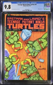 Teenage Mutant Ninja Turtles #41 CGC 9.8 WHITE Pages 1991 TMNT Eastman Laird