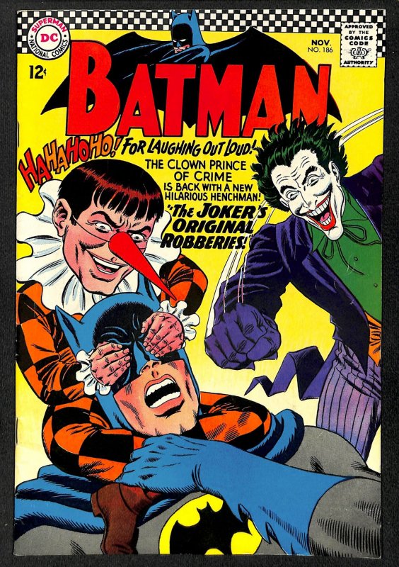 Batman #186 FN- 5.5 Joker Cover!