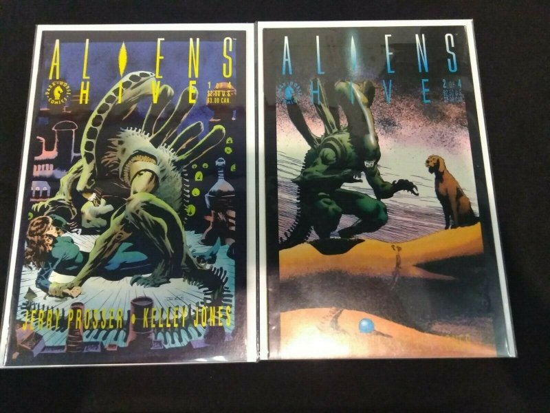 DARK HORSE ALIENS: HIVE 1-4 LOT OF 4 1, 2, 3, 4 JERRY PROSSER KELLEY JONES 1992