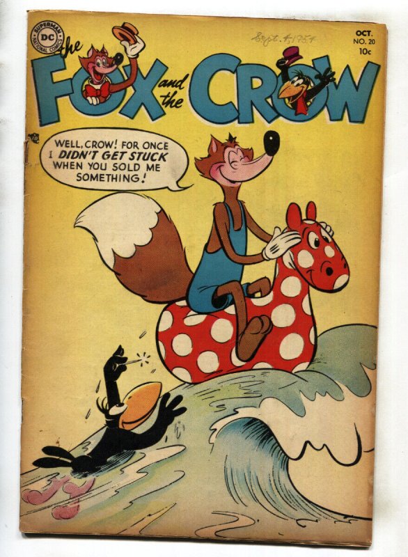 Fox and the Crow #20--1954--DC--violent slapstick humor--comic book