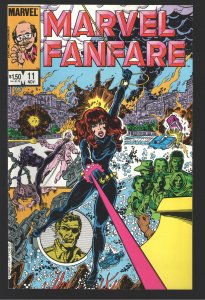 MARVEL FANFARE 11 1st IRON MAIDEN NM 9.6- BLK WIDOW VILLAN 50% OFF RETAIL OF 50.