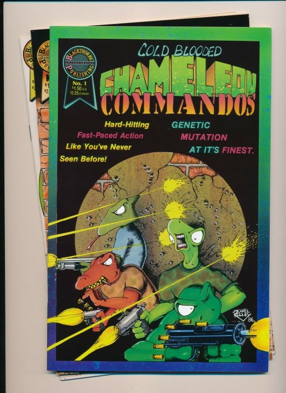 Lot of 3-COLD BLOODED CHAMELEON COMMANDOS #1-3 VF/NM (PF949)