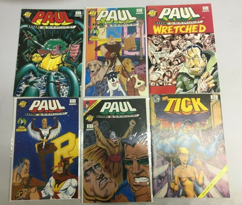 Tick + Spinoffs lot 18 different books mostly NEC 8.0 VF (various years) 