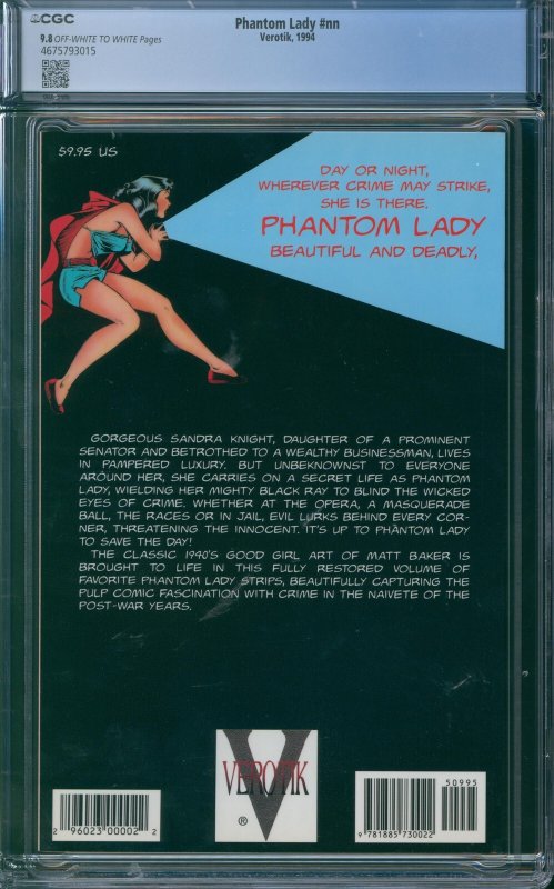 Phantom Lady #nn CGC 9.8 - Adam Hughes cover