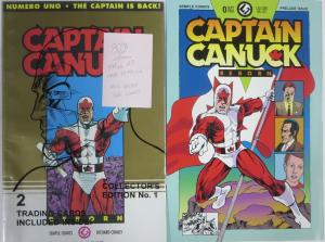 CAPTAIN CANUCK PROMOTIONAL/PRESS KIT! Comics! Ad rates! Signed stuff!Rich Comely
