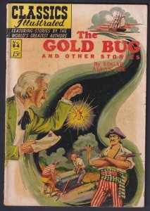 Classics Illustrated Gold Bug 84 HRN 85 (1951) GD/VG 3.0 Gilberton comic