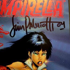 VAMPIRELLA/PAINKILLER JANE (One-Shot 1998) SIGNED by JIMMY PALMIOTTI Quesada Art
